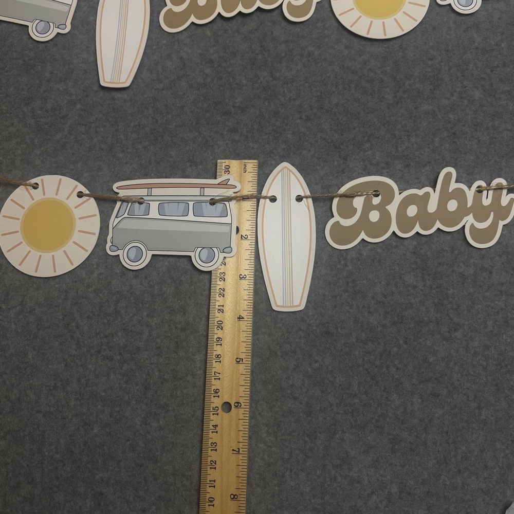 Baby Shower  Decor “Baby on Board” includes 2 Banners & a Cake Topper - Picture 7 of 14